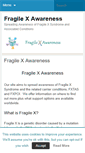 Mobile Screenshot of fragilexawareness.com