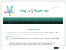 Tablet Screenshot of fragilexawareness.com